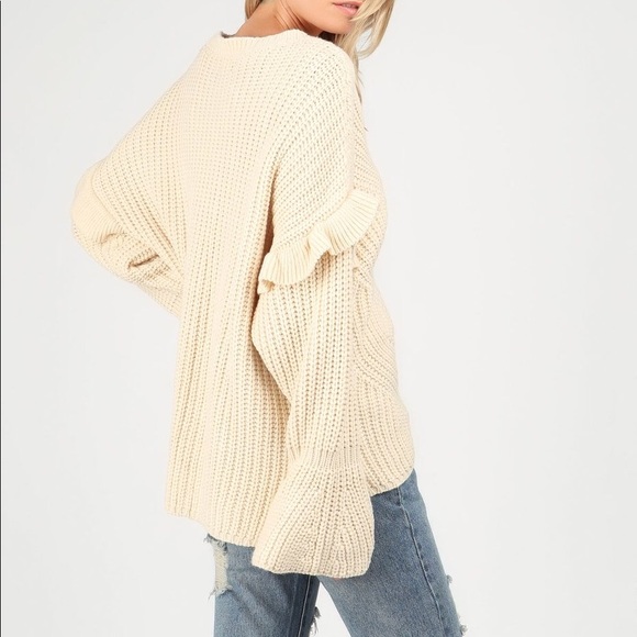 COZY RUFFLE SWEATER - Picture 3 of 4
